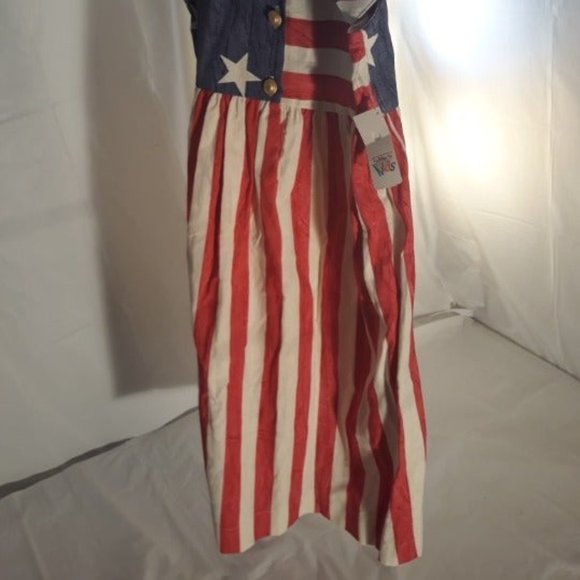 NWT Talbots kids Girls American Flag Dress Size 6 - Picture 7 of 7
